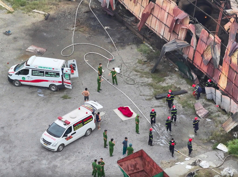 Cháy xưởng tại Hưng Yên, 4 người chết, 3 người bị thương- Ảnh 3.