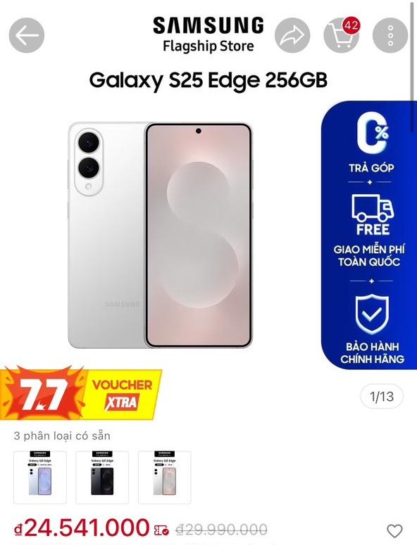 Điện thoại Samsung giảm hẳn 5 triệu chỉ sau 1 tháng ra mắt: Khung titan, mạnh như S25 Ultra, mỏng 5.8mm - Ảnh 1.