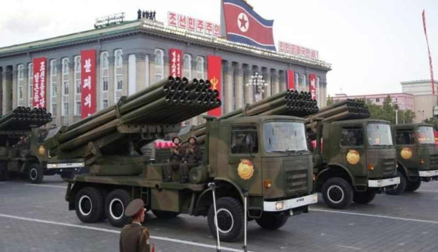 Vụ nổ như bom nguyên tử khi MLRS M1991 của Triều Tiên bị phá hủy ở Ukraine - Ảnh 2.