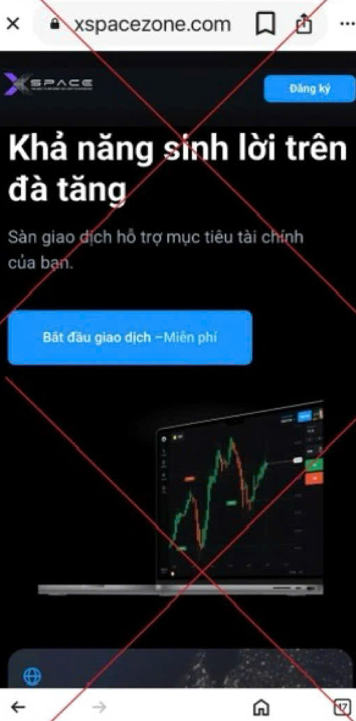 Mất gần chục tỷ sau khi tạo tài khoản, Công an Hà Nội thông báo khẩn: Ai gặp website này hãy tránh xa - Ảnh 1. Mất gần chục tỷ sau khi tạo tài khoản, Công an Hà Nội thông báo khẩn: Ai gặp website này hãy tránh xa - Ảnh 1.