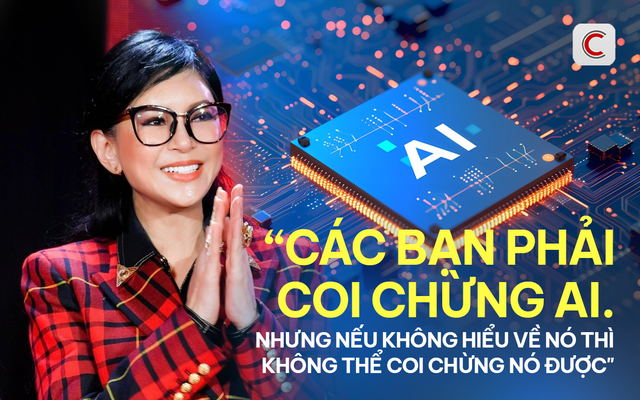 Bà Lê Hồng Thuỷ Tiên: ‘Các bạn phải coi chừng AI, nhưng nếu không hiểu nó thì không coi chừng nó được!’ - Ảnh 1.