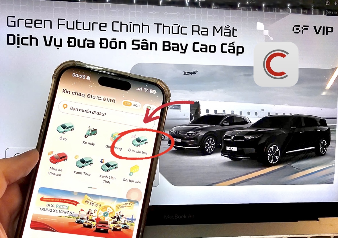 Sau xe cưới, công ty của tỷ phú Phạm Nhật Vượng ra mắt thêm dịch vụ xe sân bay với giá từ 320.000 đồng/chuyến - Ảnh 1.
