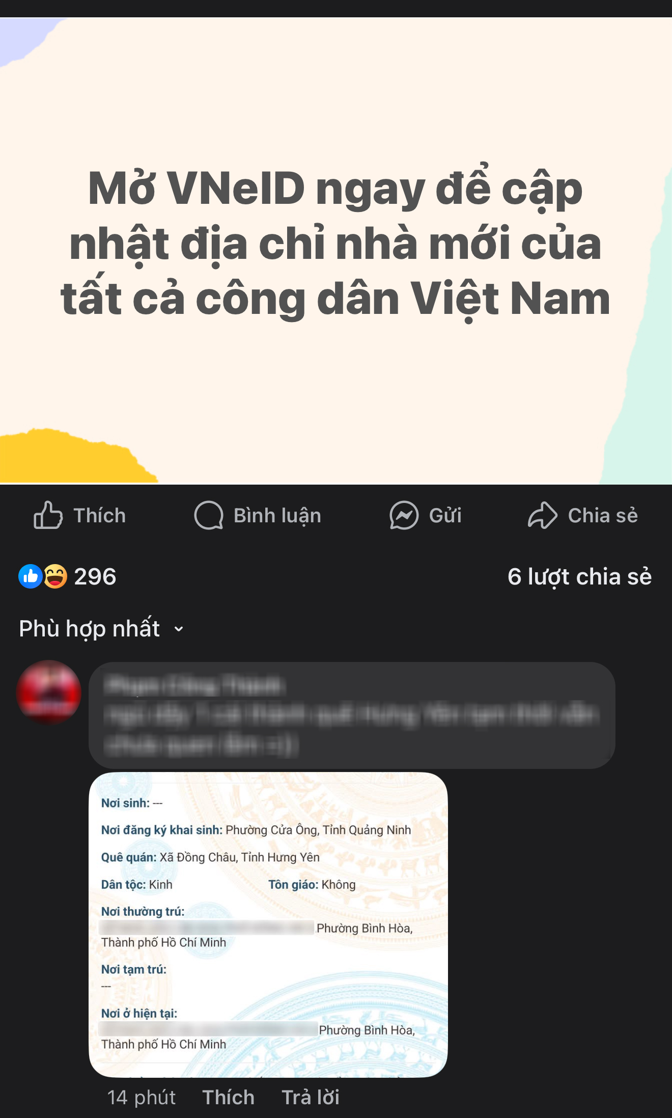 Cập nhật địa chỉ VNeID Ngay sau sáp nhập để đảm bảo thông tin cá nhân chính xác - Ảnh 1.