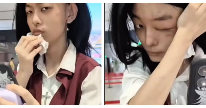 Cô gái trang điểm quá đậm bị yêu cầu tẩy trang tại sân bay - Ảnh 1.