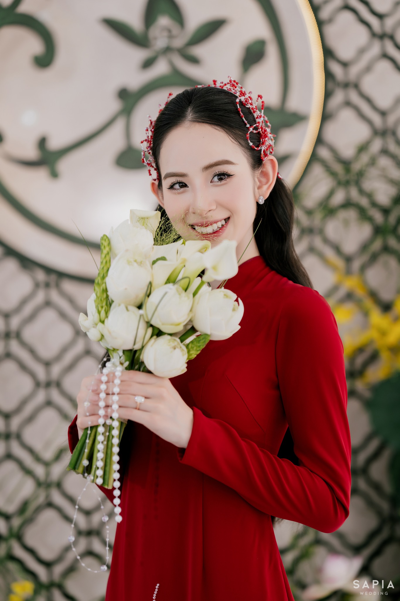 Trọn vẹn đ&aacute;m hỏi của Hương Li&ecirc;n v&agrave; thiếu gia điển trai: Từng chi tiết đều hướng về c&ocirc; d&acirc;u- Ảnh 6.