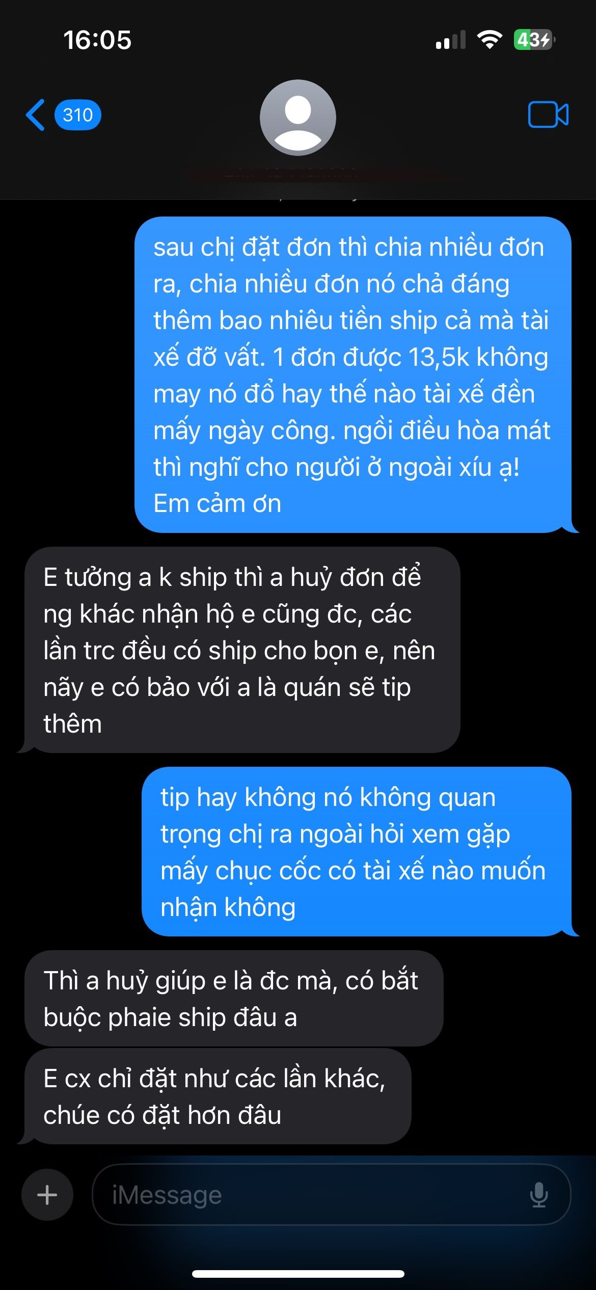 Ngồi điều hòa đặt 75 ly chè cùng 1 đơn, shipper Hà Nội bốc hỏa "có biết nghĩ cho người khác không vậy"? - Ảnh 3. Ngồi điều hòa đặt 75 ly chè cùng 1 đơn, shipper Hà Nội bốc hỏa "có biết nghĩ cho người khác không vậy"? - Ảnh 3.