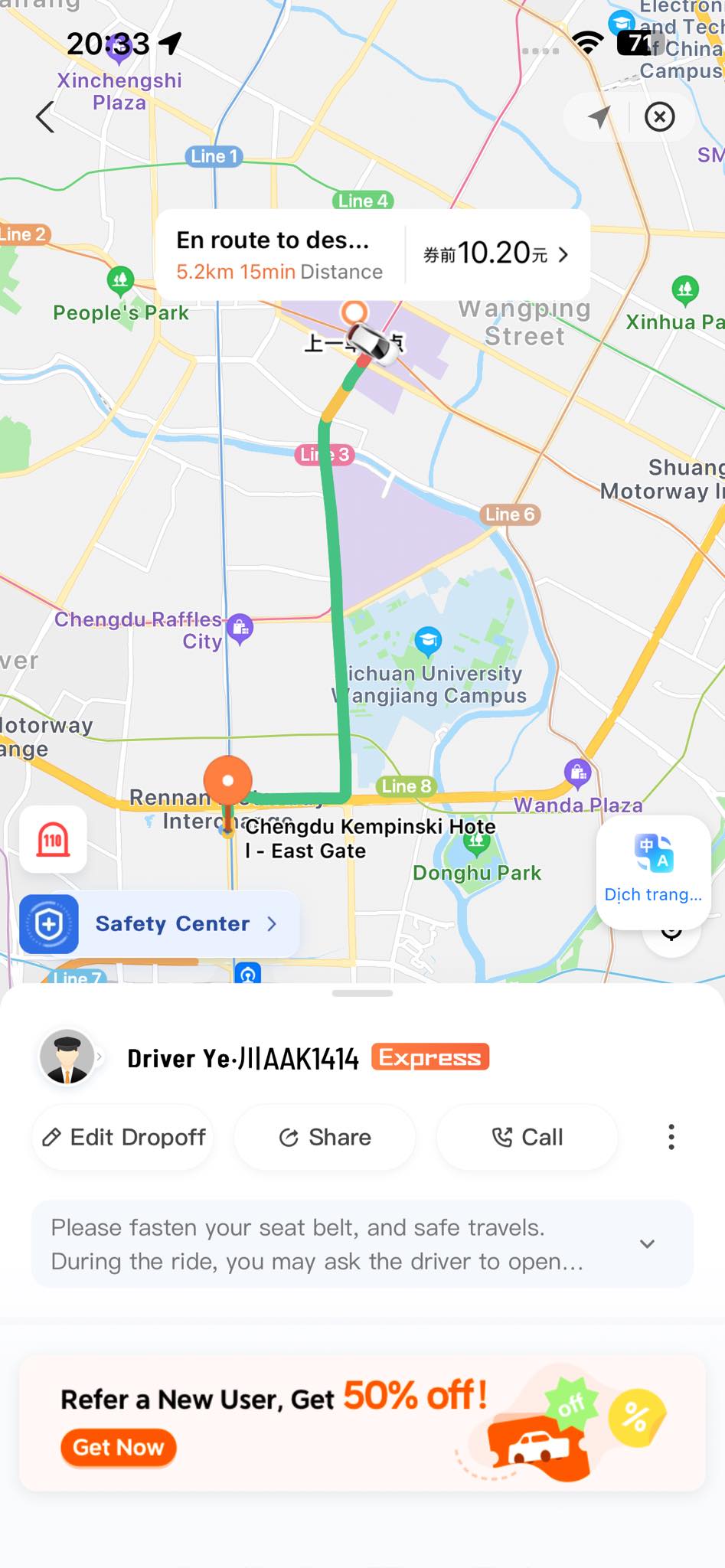 Khách Việt kể chuyện du lịch "thành phố hạnh phúc nhất" Trung Quốc, nhận xét: "Giá taxi làm tôi ái ngại" - Ảnh 2.