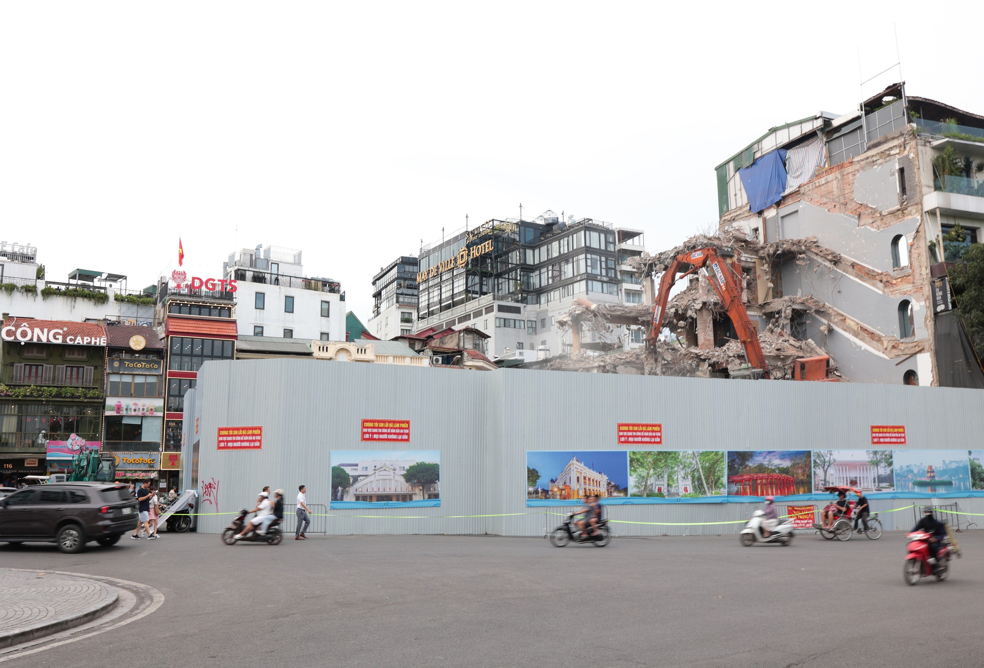 Tháo dỡ tòa nhà Hàm Cá Mập hoàn tất sau một tháng thi công cẩn thận - Ảnh 2.