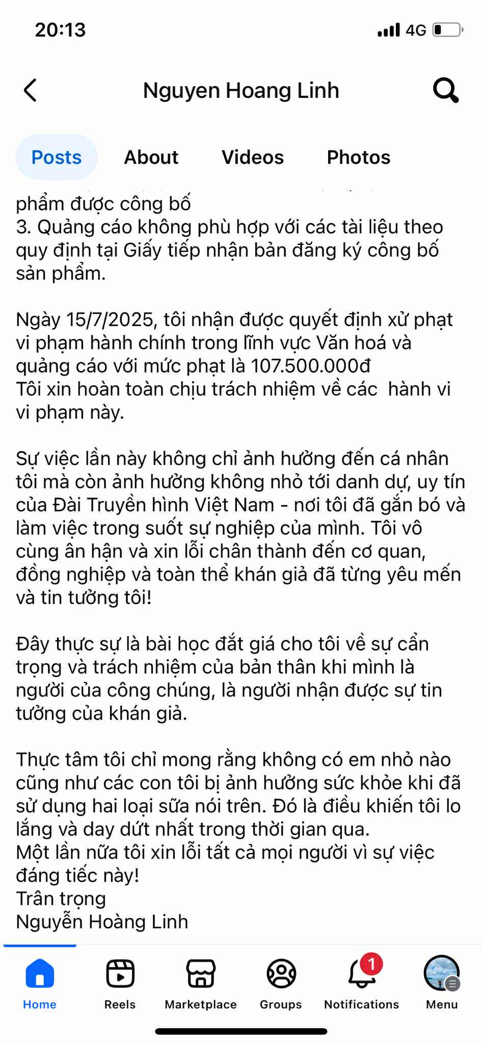 MC Hoàng Linh công khai xin lỗi khán giả vì đã "trở thành cầu nối cho hàng giả" - Ảnh 3.