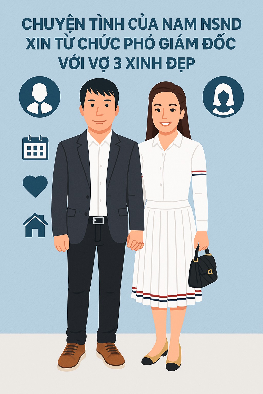 Chuyện tình của nam NSND xin từ chức Phó Giám đốc Nhà hát Kịch Hà Nội với vợ 3 xinh đẹp - Ảnh 2.