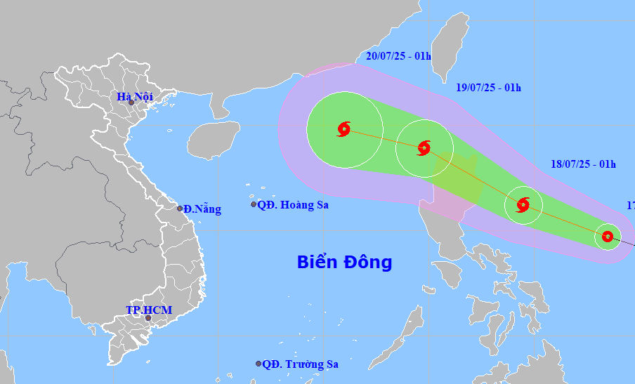 Áp thấp nhiệt đới ngòai khơi Philippines có khả năng mạnh thành bão rất mạnh - Ảnh 1.