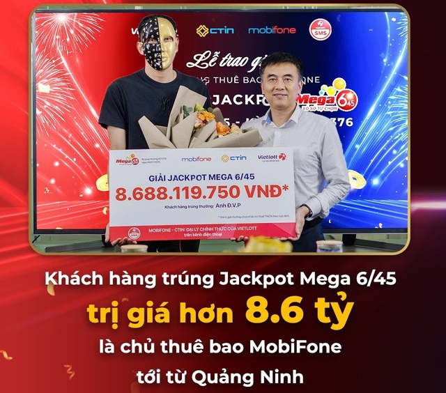 Vietlott Mega 6/45 nổ 8,6 tỷ: Tỷ phú Quảng Ninh nói "chơi giải trí", vận may từ tỷ số bóng chuyền - Ảnh 1. Vietlott Mega 6/45 nổ 8,6 tỷ: Tỷ phú Quảng Ninh nói "chơi giải trí", vận may từ tỷ số bóng chuyền - Ảnh 1.