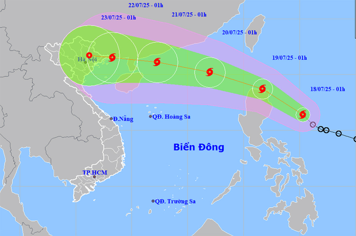 B&atilde;o Wipha sắp v&agrave;o Biển Đ&ocirc;ng g&acirc;y mưa lớn cho miền Bắc - Ảnh 1.