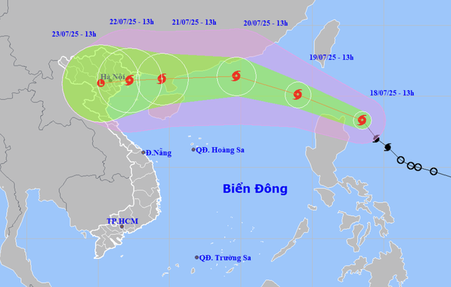 Bão Wipha mạnh cấp 11 - 12 có khả năng ảnh hưởng trực tiếp đến Việt Nam - Ảnh 1.