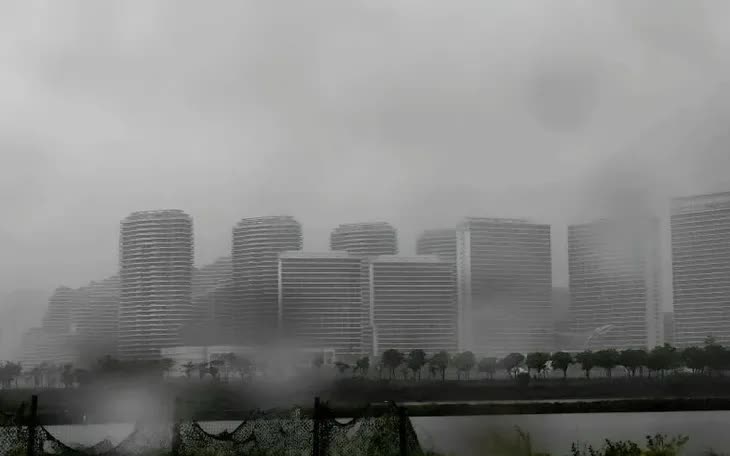 Cảnh báo được ban hành tại Quảng Đông, miền nam Trung Quốc khi bão Wipha đang tiến gần. (Ảnh tư liệu: Tân Hoa xã)