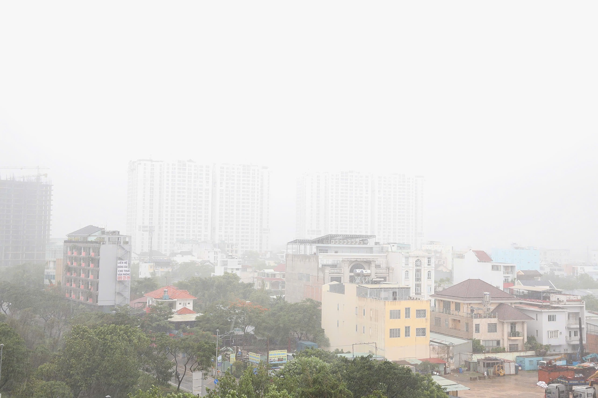 TP HCM mưa lớn kèm theo gió mạnh - Ảnh 1.