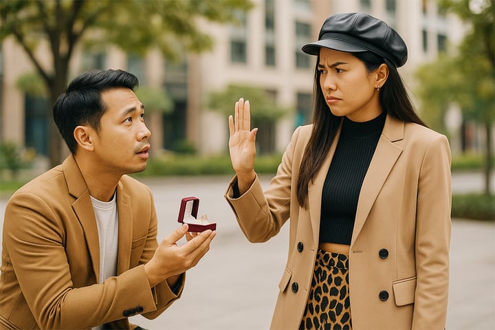 Tôi cầu hôn, bạn gái nói lương dưới 30 triệu đừng mơ cưới vợ- Ảnh 1. Tôi cầu hôn, bạn gái nói lương dưới 30 triệu đừng mơ cưới vợ- Ảnh 1.
