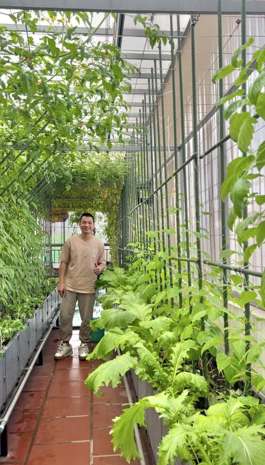 Gửi rau thay lời cảm ơn: &Ocirc;ng bố H&agrave; Nội biến s&acirc;n thượng th&agrave;nh vườn, tặng n&ocirc;ng sản cho người ủng hộ thiện nguyện- Ảnh 12.