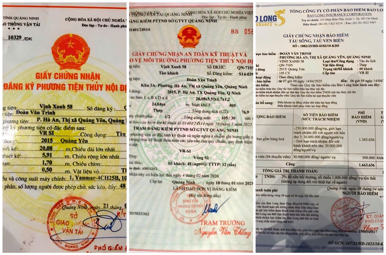 Vấn đề pháp lý và bảo hiểm tàu Vịnh Xanh 58 sau vụ tai nạn lật tàu - Ảnh 2. Vấn đề pháp lý và bảo hiểm tàu Vịnh Xanh 58 sau vụ tai nạn lật tàu - Ảnh 2.