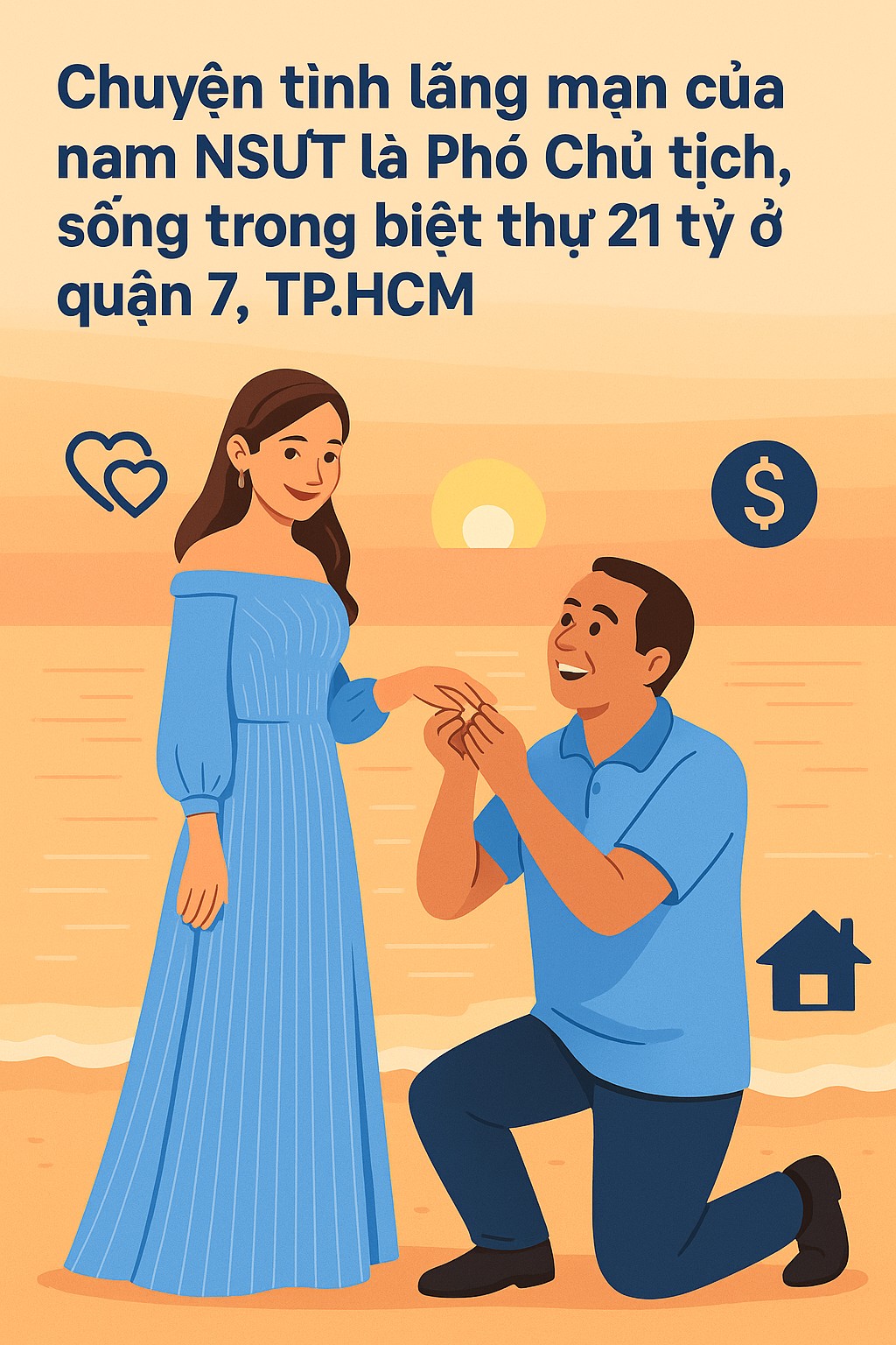 Chuyện tình lãng mạn của nam NSƯT là Phó Chủ tịch, đang sống trong biệt thự 21 tỷ ở quận 7, TP.HCM - Ảnh 2.