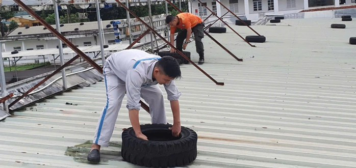 Cận cảnh chằng néo máy bay ứng phó bão số 3 tại việt nam - Ảnh 17.