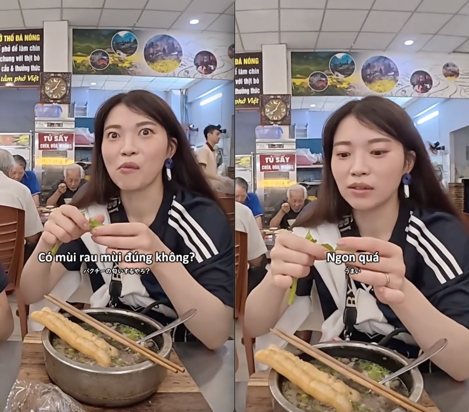 Khách Nhật bất ngờ khi thưởng thức rau thơm trong phở Việt Nam - Ảnh 2.