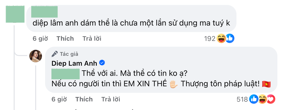 Diệp L&acirc;m Anh: "T&ocirc;i xin thề chưa một lần sử dụng ma t&uacute;y"- Ảnh 1.