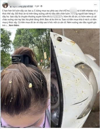 Pha đi chợ nhớ đời ở chung cư: Chưa kịp mua gì đã được "tặng" nguyên bịch thức ăn thừa trên trời rơi xuống - Ảnh 1.