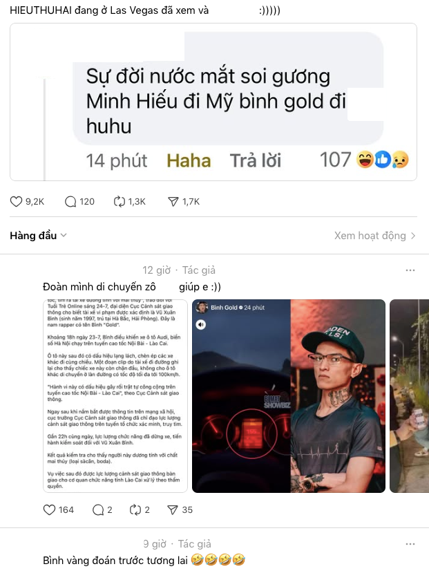 Bình Gold bị bắt, fan HIEUTHUHAI hả hê- Ảnh 2.