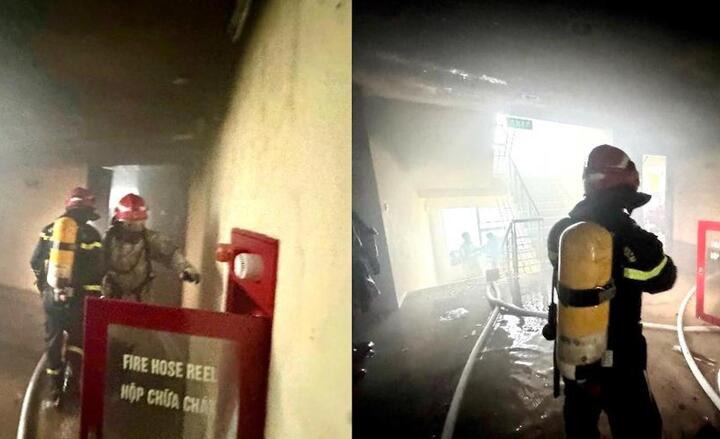Cháy tại chung cư Ciputra Hà Nội , 45 người thoát nạn an toàn - Ảnh 1.