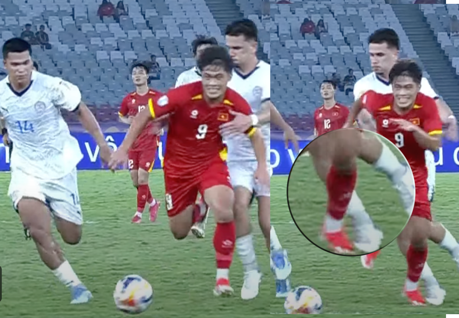 Hy hữu, trọng tài rút nhầm thẻ đỏ ở trận U23 Việt Nam- Ảnh 1.