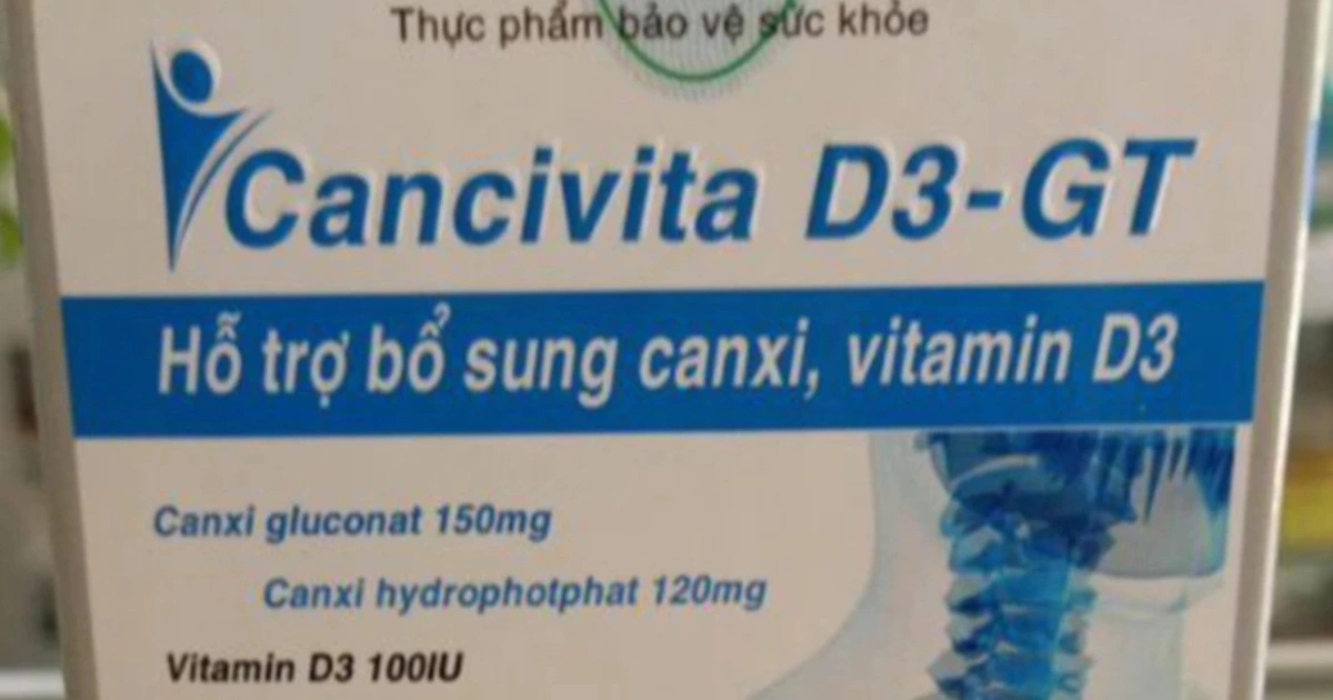 Thu hồi vitamin Cancivita D3-GT vì lỗi thành phần - Ảnh 1.