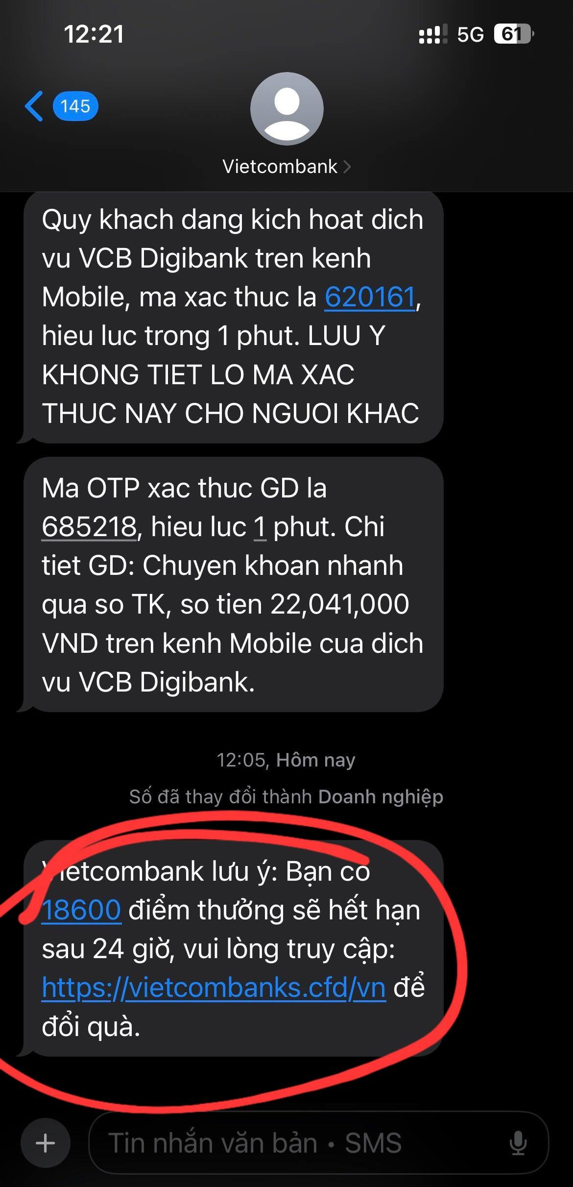 Nhận được tin nhắn n&agrave;y, t&agrave;i khoản c&oacute; thể mất tiền nếu kh&ocirc;ng để &yacute; - Ảnh 1.