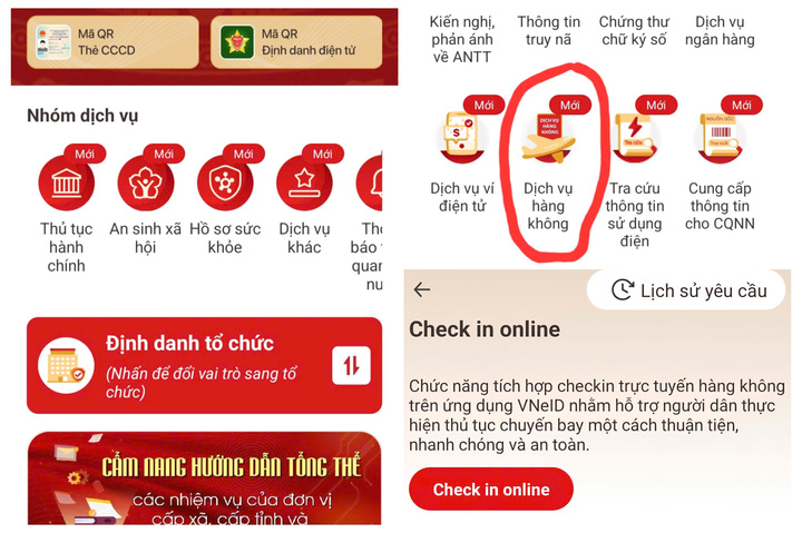 Tính Năng Mới Trên Vneid Giúp Hành Khách Đi Máy Bay Thuận Tiện Hơn - Ảnh 1. Tính Năng Mới Trên Vneid Giúp Hành Khách Đi Máy Bay Thuận Tiện Hơn - Ảnh 1.