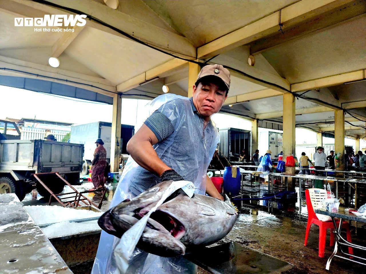 Ngư dân Đắk Lắk hào hứng câu cá ngừ đại dương 60kg tại cảng Đông Tác - Ảnh 11.