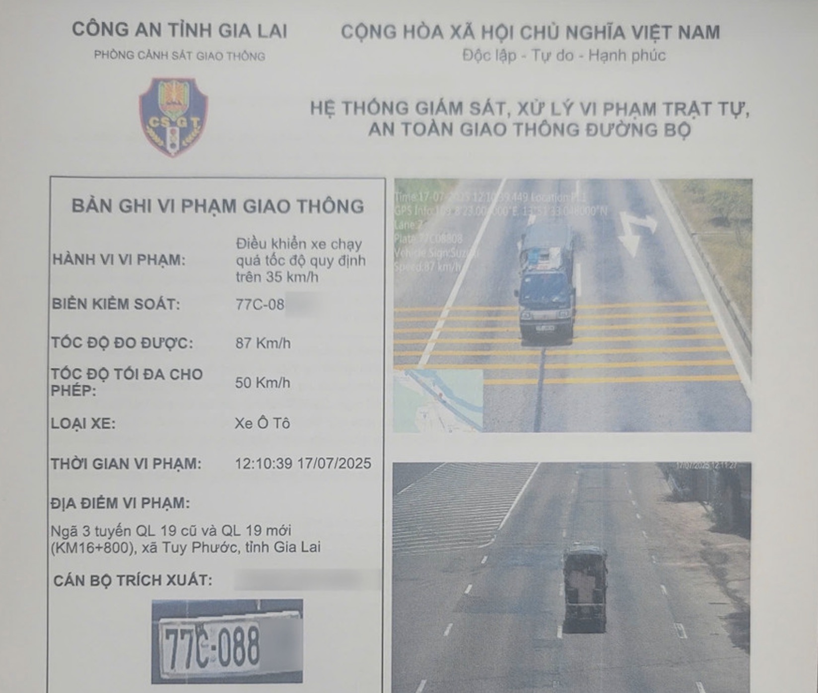 Bất ngờ về chiếc xe tải vi phạm tốc độ 21 lần trong 7 tháng ở Gia Lai- Ảnh 1.