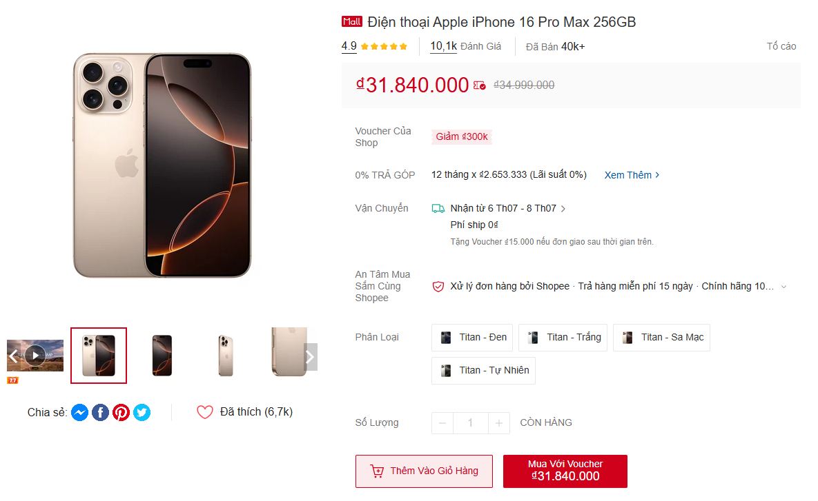 Nhiều mẫu iPhone giảm giá sập sàn , có mẫu chỉ còn nửa giá tại Shopee - Ảnh 1. Nhiều mẫu iPhone giảm giá sập sàn , có mẫu chỉ còn nửa giá tại Shopee - Ảnh 1.