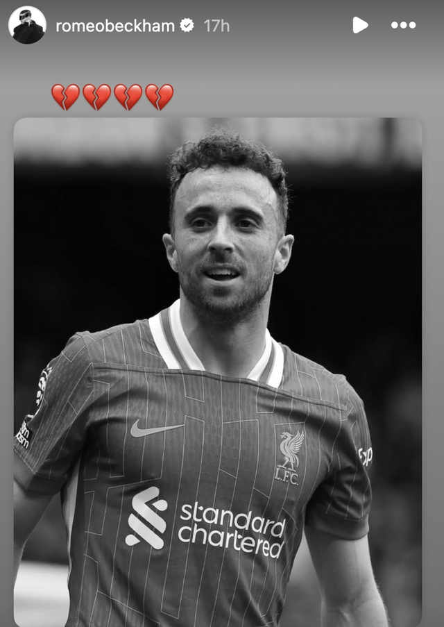 Sau cái chết của Diogo Jota, cậu hai nhà Beckham nhắn nhủ sâu sắc đến anh cả đang