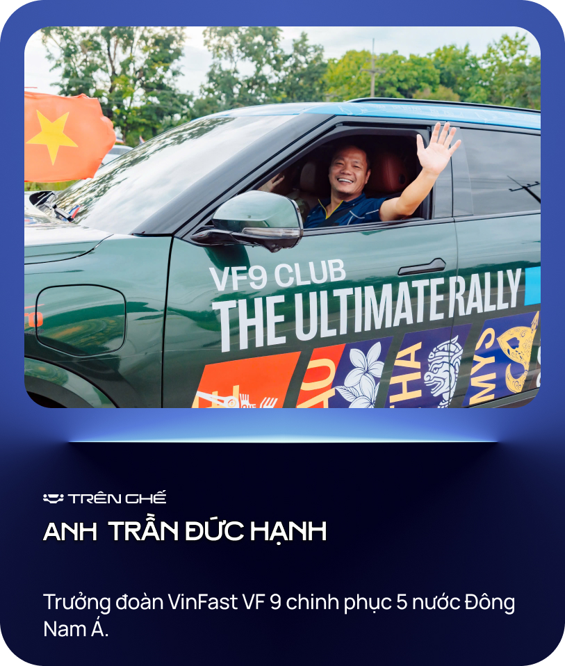 5 chiếc VinFast VF 9 xuyên 5 nước Đông Nam Á: ‘Khởi đầu dù vỡ lốp, vướng thủ tục nhưng không nản lòng’ - Ảnh 1.