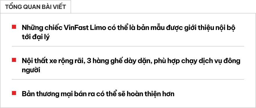 VinFast Limo Green lộ chi tiết nội thất không thể hiện qua bảng thông số: Cửa gió cho 3 hàng ghế, sạc USB phía sau, vô lăng gây thắc mắc - Ảnh 1.