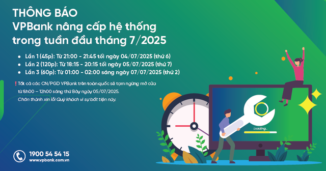 Ngân hàng thông báo khẩn về đợt nâng cấp nhiều ngày tới hàng triệu khách hàng: Chú ý! - Ảnh 1.