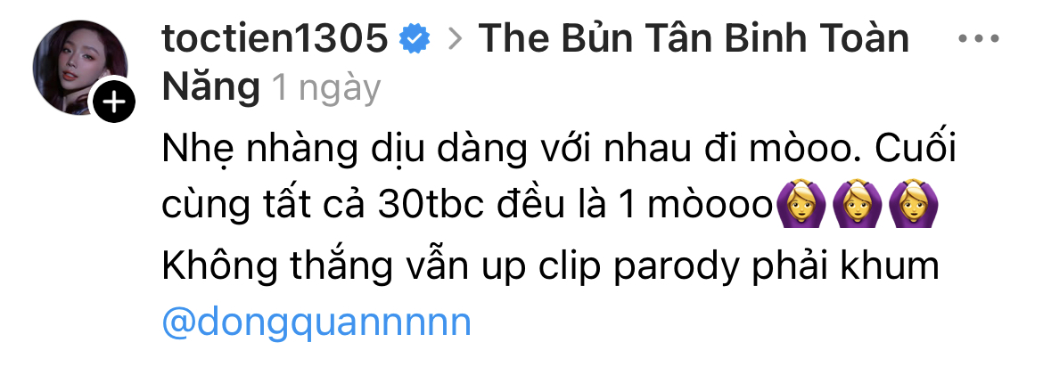 Tóc Tiên bị chỉ trích cực gắt trên Threads, đọc bình luận tiêu cực đến bật khóc- Ảnh 2.