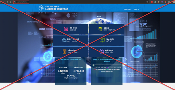 Bảo hiểm xã hội Việt Nam cảnh báo khẩn: Giả mạo website lừa đảo người dân - Ảnh 1.