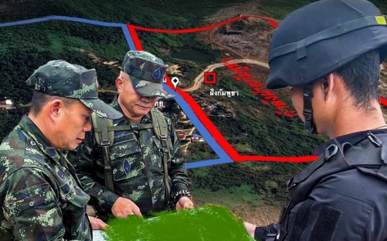 Thái Lan bố trí dây thép gai, cáo buộc nước láng giềng 'gài mìn' trái phép: Campuchia phản ứng - Ảnh 2.