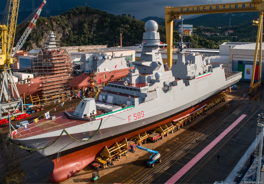 Fincantieri bàn giao khinh hạm FREMM thứ 10 với công nghệ chống ngầm hiện đại - Ảnh 1.