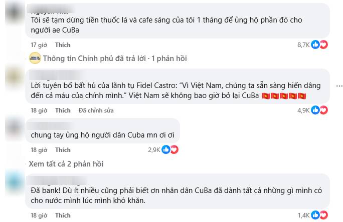 Lời kêu gọi ủng hộ nhân dân Cuba lay động triệu trái tim người Việt: "Sẵn sàng để nghĩa tình được đáp đền tiếp nối" - Ảnh 4. Lời kêu gọi ủng hộ nhân dân Cuba lay động triệu trái tim người Việt: "Sẵn sàng để nghĩa tình được đáp đền tiếp nối" - Ảnh 4.