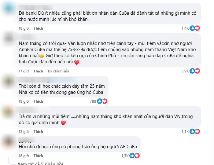 Lời kêu gọi ủng hộ nhân dân Cuba lay động triệu trái tim người Việt: "Sẵn sàng để nghĩa tình được đáp đền tiếp nối" - Ảnh 3. Lời kêu gọi ủng hộ nhân dân Cuba lay động triệu trái tim người Việt: "Sẵn sàng để nghĩa tình được đáp đền tiếp nối" - Ảnh 3.