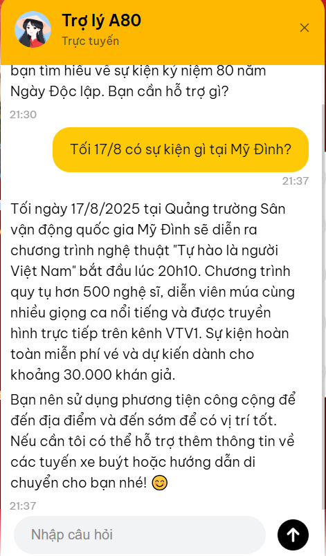 "Tự hào là người Việt Nam" rực sáng tại Mỹ Đình: Hướng dẫn di chuyển và tra cứu nhanh qua nền tảng số A80 - Ảnh 3.