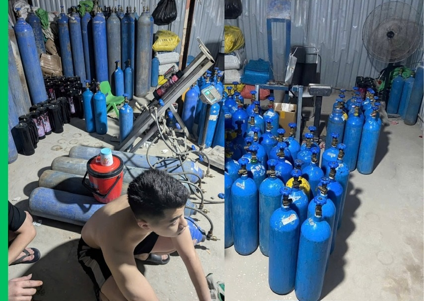 Triệt phá đường dây mua bán "khí cười" số lượng lớn, tạm giữ 18 đối tượng- Ảnh 2.