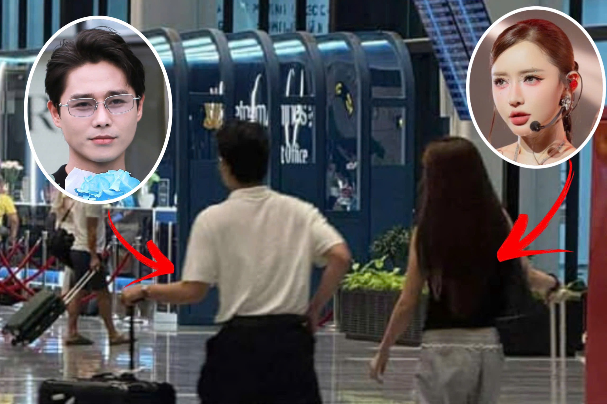 Không còn úp mở: Tăng Duy Tân - Bích Phương bị "tóm dính" kè kè bên nhau ở sân bay? - Ảnh 1.